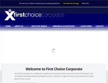 Tablet Screenshot of firstchoicecorporate.co.uk